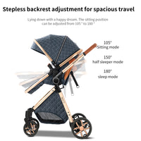 Poussette bébé 3 en 1 poussette légère pour nouveau-nés voyage pliable bébé voitures infantile poussette landau siège auto bébé