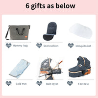 Poussette bébé 3 en 1 poussette légère pour nouveau-nés voyage pliable bébé voitures infantile poussette landau siège auto bébé