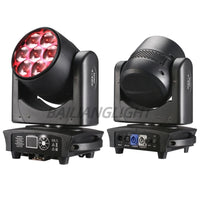 Projecteur LED RGBW 4 en 1 7x40W à effet œil d'abeille + Wash Zoom testa mobile DMX pour éclairage de scène de discothèque, bar, boîte de nuit ou DJ