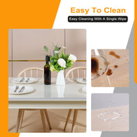 Film de Table Rectangulaire Transparent en PVC Transparent, Nappe Imperméable, Décoration de Noël, Couverture de Protection Haute Brillance, 1mm