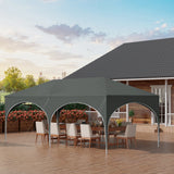 WOLTU Gazebo de pavillon pliant réglable 3x6m avec 6 parois latérales Tente de fête de protection UV étanche avec sac de transport pour pique-nique