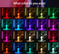 Bâton lumineux RGB avec trépied, lampe LED colorée pour fête, flash portable, éclairage photo et vidéo