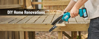 Tronçonneuse électrique mini sans fil SeeSii 8 pouces, outil de coupe et d'élagage pour le jardin, compatible avec les batteries Makita 18 V.