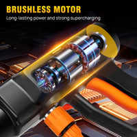 BRIEFNESS-Lave-auto haute pression sans fil 6 en 1, buse réglable, tuyau de 5m, nettoyeur portable, outil pour livres
