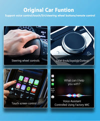 Clé intelligente CarPlay sans fil 2 en 1 Android Auto, compatible 2024, 5G, Wi-Fi, pour iPhone, téléphones Android, Volvo, Mercedes-Benz, MG, Kia.