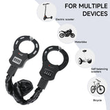 Antivol de type menottes pour trottinette électrique, antivol de vélo, cadenas à code enroulé et sécurisé, accessoires pour trottinettes électriques, poussettes, motos et vélos