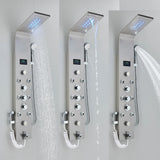 Robinet de douche à lumière LED noire, salle de bains, SPA, Jet de Massage, système de colonne de douche, cascade, panneau de douche de pluie, robinet pulvérisateur de Bidet