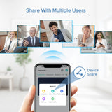 Sonnette vidéo intelligente WiFi TMEZON 1080p rechargeable avec carillon, alarme infrarouge et caméra de sécurité sans fil, compatible avec l'application CloudEdge.