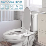 SAMODRA – pulvérisateur de Bidet pour main droite/gauche, Non électrique, double buse, siège de toilette, douche hygiénique pour accessoires de salle de bains