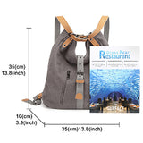 Sac à main KONO pour femme, sac à dos en toile, grand modèle, antivol, sac bandoulière multifonctionnel