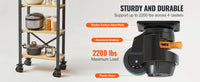 SucceBuy Lot de 4 roulettes pivotantes robustes avec poignée et pieds réglables en hauteur pour établi ou machine