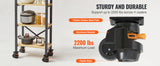 SucceBuy Lot de 4 roulettes pivotantes robustes avec poignée et pieds réglables en hauteur pour établi ou machine