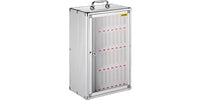 SucceBuy Armoire de téléphone portable à 36 fentes, tableau de poche en alliage d'aluminium argenté, casier de rangement mural pour salle de classe, bureau, salle de sport