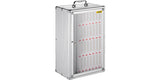 SucceBuy Armoire de téléphone portable à 36 fentes, tableau de poche en alliage d'aluminium argenté, casier de rangement mural pour salle de classe, bureau, salle de sport