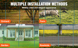 Poteau de clôture SucceBuy en forme de T, poteau métallique robuste, piquet en acier résistant pour jardin, pelouse, ferme, clôture extérieure en fil de fer
