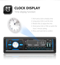 ESSGOO-Unité principale stéréo de voiture avec DAB + intégré, AM, FM, RDS, USB, AUX-in, SD, Bluetooth, simple, 1 DIN, télécommande, lecteur MP3