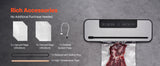 SucceBuy 60Kpa 100W Machine de scellage sous vide 5-en-1 scelleuse alimentaire multifonctionnelle avec système de scellage d'air automatique de coupe intégrée