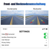 ESSGOO Caméra de Recul Sans Fil 5G WIFI pour Téléphone Android iPhone Voiture IP67 Étanche Angle Large de 120° 1080P pour Camion, Remorque, Camping-Car, Van